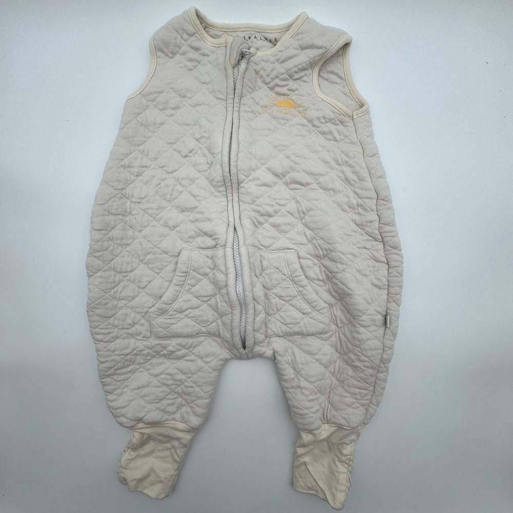 Tealbee Bamboo Sleep Sack Walker Cream Quilted Sunshine 12M-2T‎ Baby